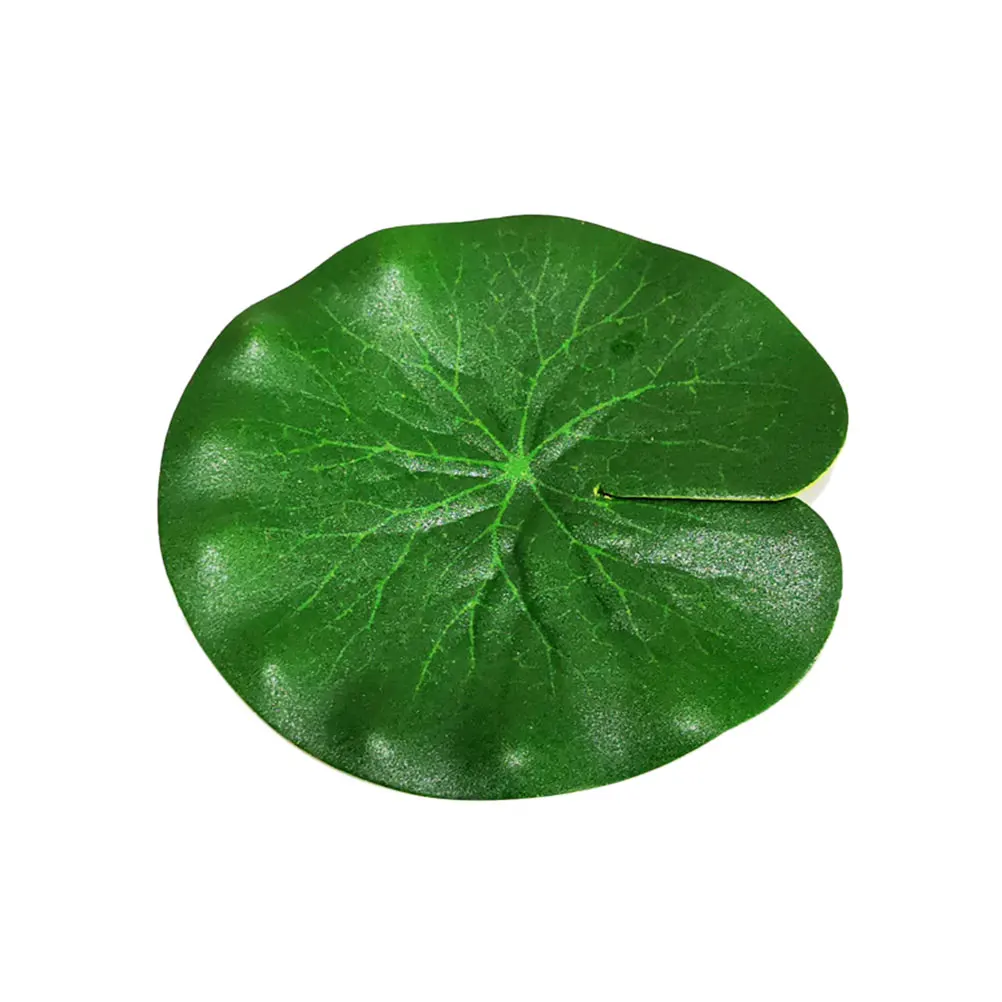 

12Pcs Simulated Duckweed Leaf Decorations Premium Cloth Fake Lotus Leaves Desktop Office Garden Decor Photo Props Food