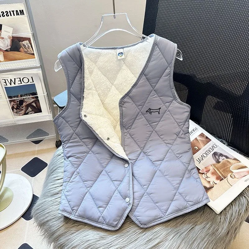 골프용품 Luxury Brand Golf Vest Women Golf Wear 2024 Autumn Winter New Golf Jacket Korean Cold Proof Padded Vest Women Golf Clothing