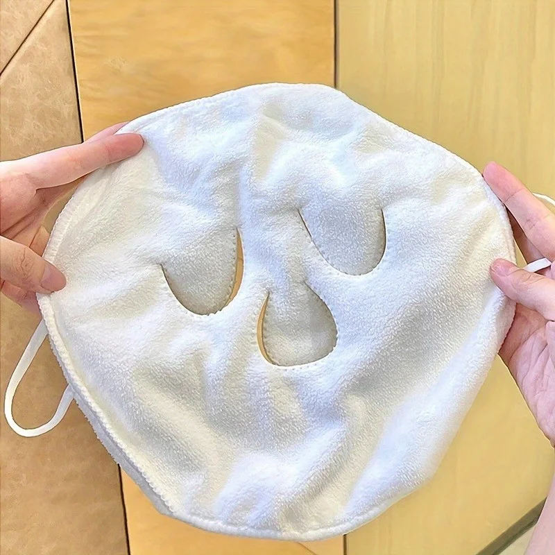 1pc Hot facial mask, reusable hot and cold skin care steam facial towel, moisturizer,