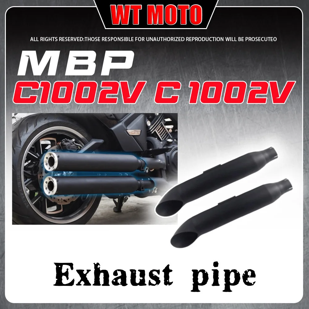 For MBP C1002V C 1002V dual outlet Cobra exhaust pipe tail section Thor V valve sound wave accessories for MBP C1002V