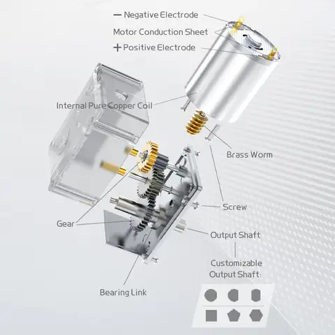 JGY370 Mikro-snäckväxelreduktions-DC-motor med enkel kort utgående axel, 6 mm D-axel, 6V~24V med självlåsande metallväxelmotor 10 best sales växelmotor - №2