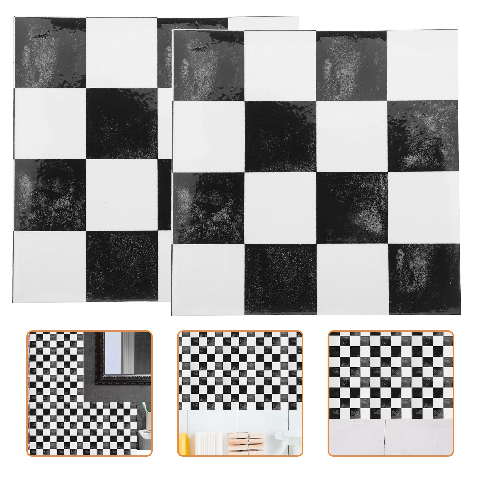 

30Pcs Peel and Stick Mosaic Tile Stickers Modern Kitchen Backsplash Self-Adhesive Wall Decor Stylish 3D Effect