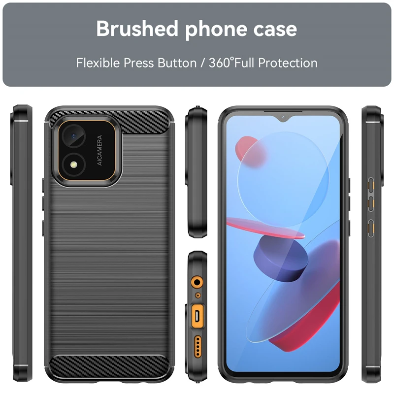 For Cover Honor X5 Case For Huawei Honor X5 X 5 Capas New Phone Back Shockproof Bumper Soft TPU Carbon Fiber For Fundas Honor X5