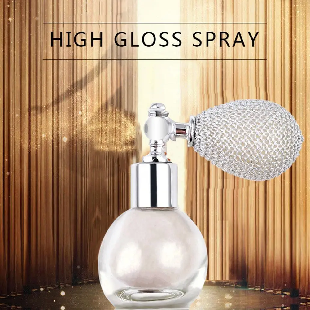 Highlighter Spray Body Diamond High Gloss Shiny Glitter Makeup Shimmer Powder Fairy Make Spray Cosmetics Brightening