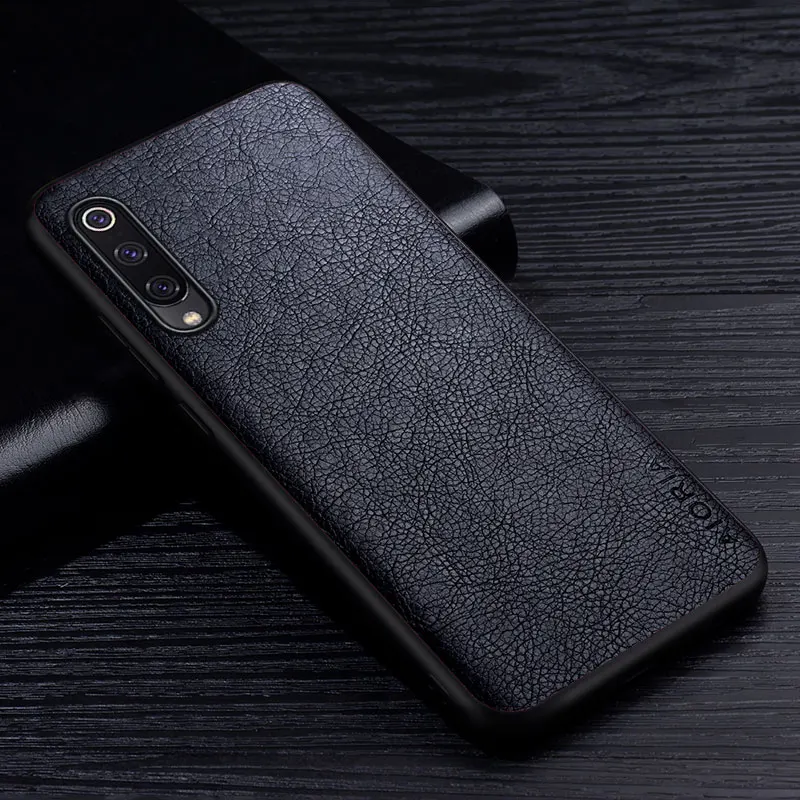 Leather Case For Xiaomi Mi 9 8 10 10T 11 A2 Lite SE Pro Business Style Retro Litchi Pattern Back Cover for Mi Note 10 Lite Case