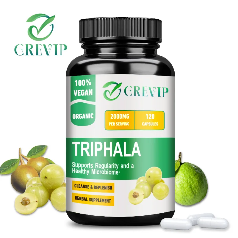 Triphala Capsules - Energy Boost, Digestion Enhancer, Bowel Cleanser, Antioxidant