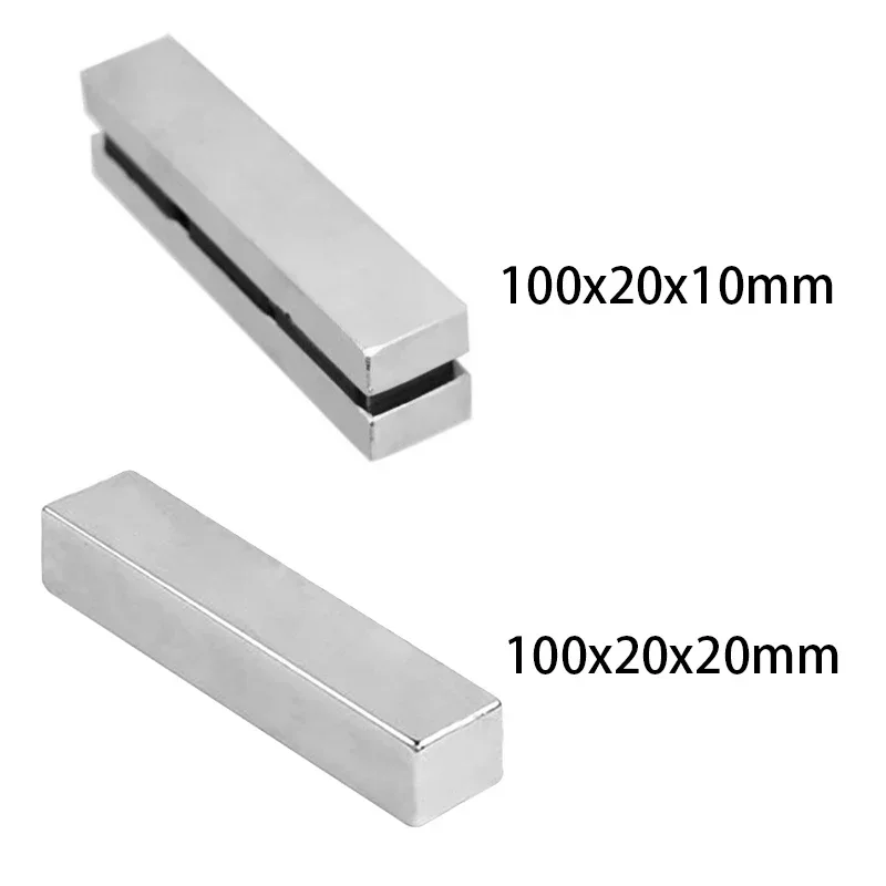 Imán de neodimio 100 mm N35 NdFeB Bloque Imanes magnéticos permanentes súper potentes y fuertes Imán fuerte de varios tamaños opet