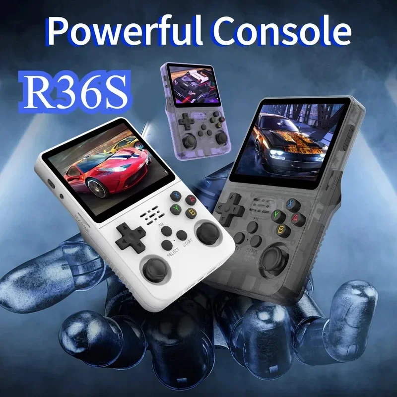 

R36S newretro game console3.5-inchLinuxopen-sourcesystem portablehandheld game console with64GB/128GBmemory