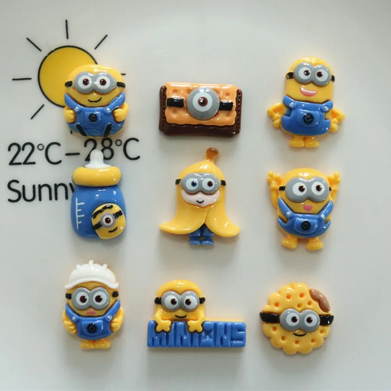 

New Cute Cartoon Minions Cross Dressing Banana Expert Resin Cartoon Doll Accessories Accessories Handmade Materials Patch