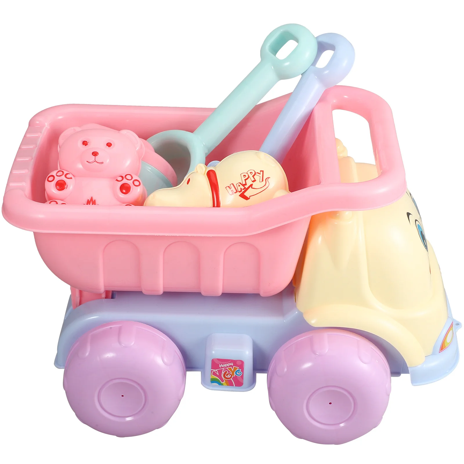 7個の子供用砂遊び道具セット、シャベルとダンプトラック付き、創造的で想像力豊かな海辺での屋外遊びに