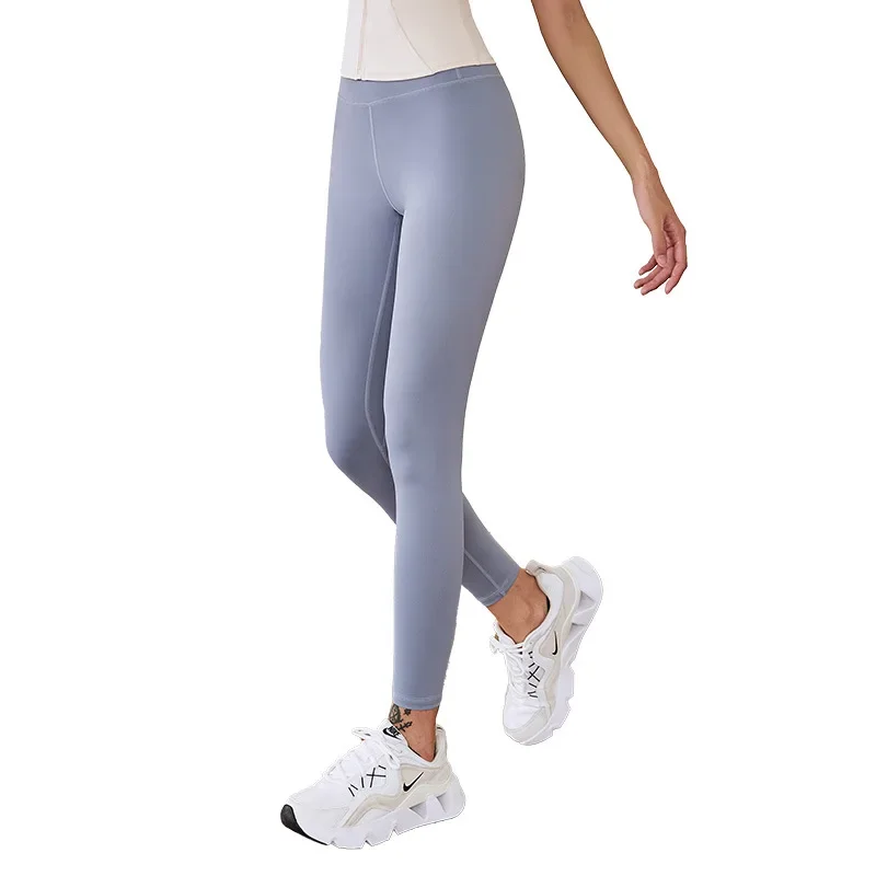 

Ladies No Embarrassment Line Peach Hip Lift Yoga Pants High Waist Tuck Belly Running Sports Naked