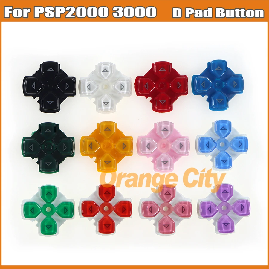 12PCS For PSP3000 Direction Key Cross Button For PSP2000 D-Pad Left Button 12 colors