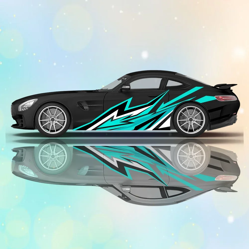 

Виниловая наклейка в форме потока энергии для автомобиля, самоклеящаяся наклейка из ПВХ с защитой от царапин, подходит для грузовиков, внедорожников, декора, автоаксессуары