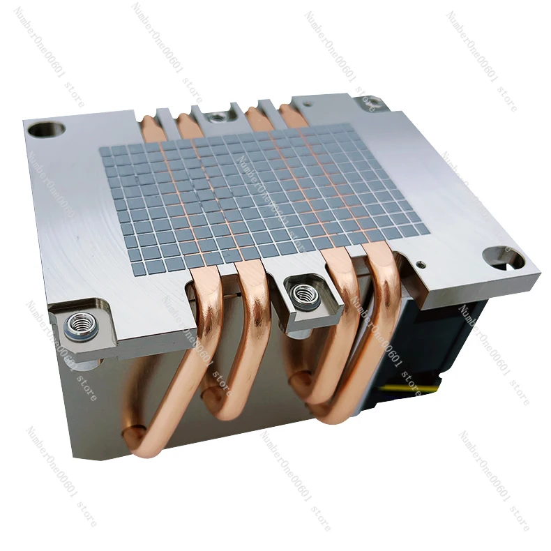 For 3647 Rectangular Hole Spacing 4 Heat Pipes 2U Server Heat Sink CPU Violent Computer Air-cooled Fan B5