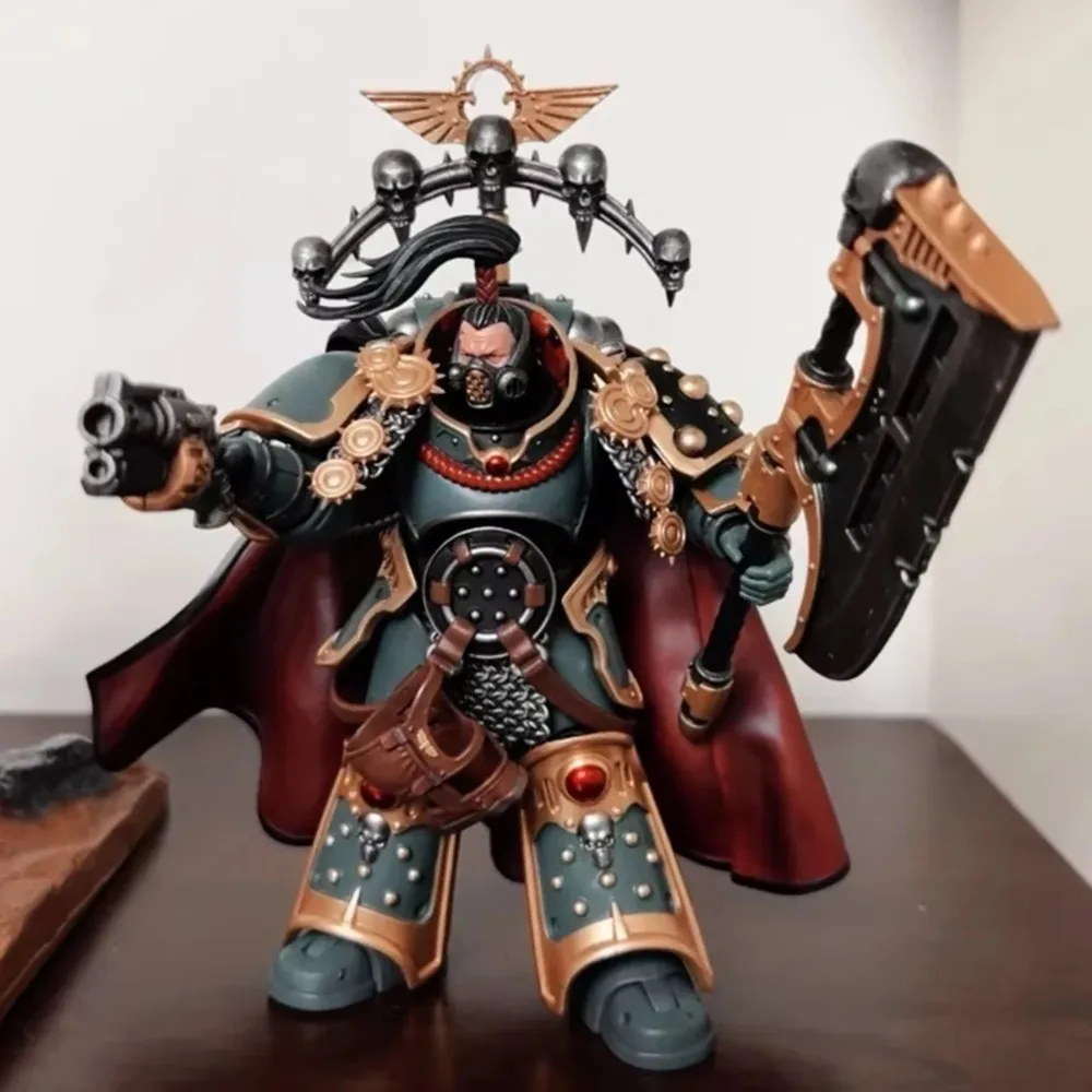 JOYTOY 1/18 Warhammer 30k figurka Sons of Horus Legion Praetor z topórem mocy kolekcja figurek wojskowych Model postaci z Anime zabawka