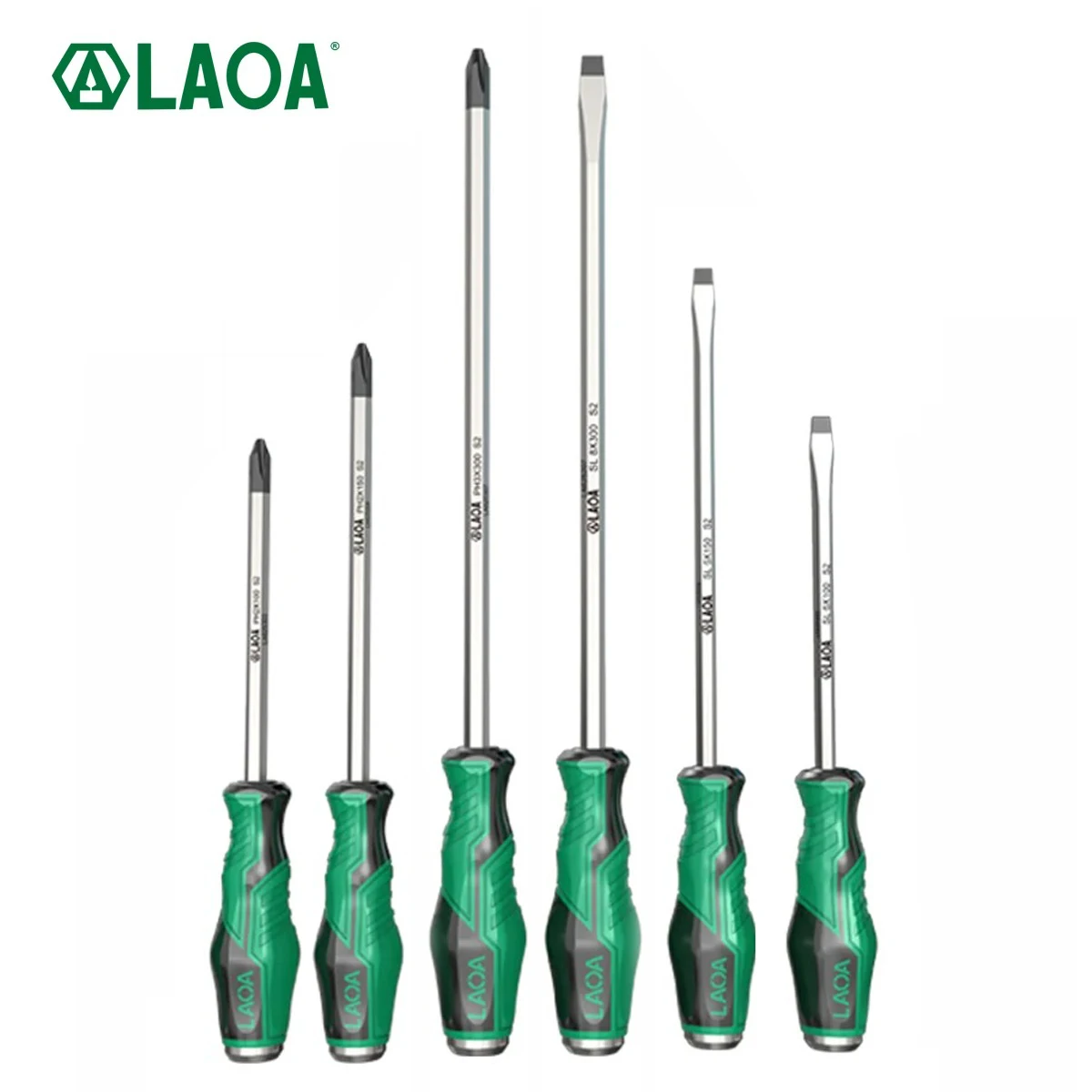 Cacciavite a percussione LAOA in acciaio legato S2 con cacciavite magnetico per carichi pesanti per una precisione migliorata e la ritenzione degli utensili