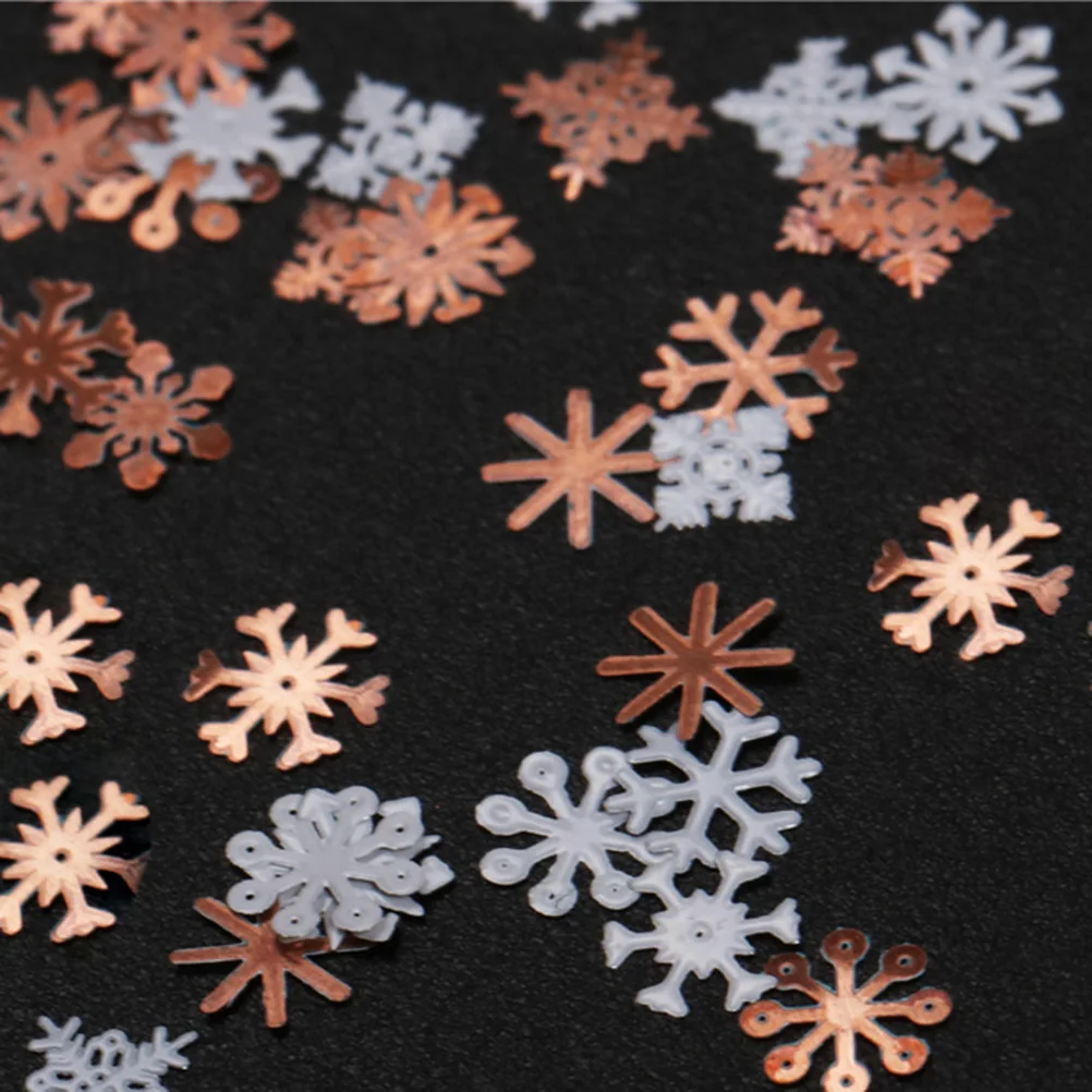 

3pcs Glitter Snowflake Sequins Nail Stickers Christmas Christmas Manicure Stickers Manicure Art UV Gel DIY Supplies