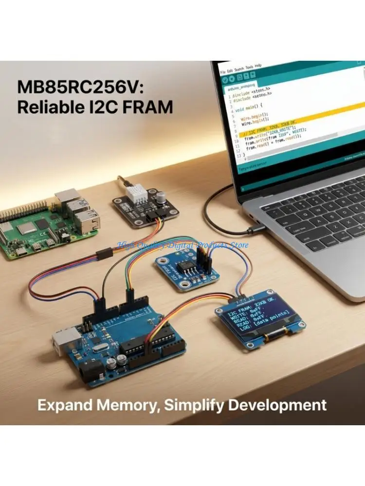 

U2JE MB85RC256V Memory 32KB Development Tool I2C Not-Volatile FRAM Board