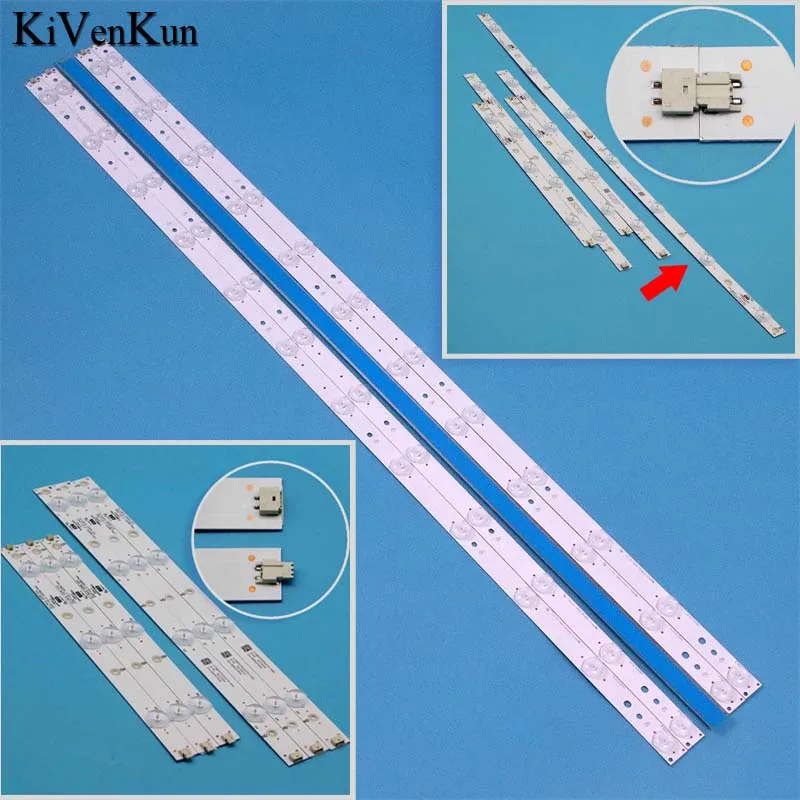 7 Lamps 620 mm LED Backlight Strips For LG 32LJ590U Bars Kit TV LED Line Bands HD Lens GJ-2K16 D2P5-315 D307-V2.2 LB32080 V0_00