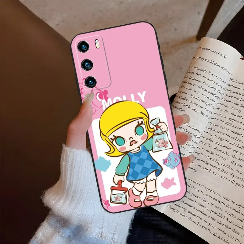 Molly DIMOO Cute Girl Phone Case For Huawei P40Pro P30 P50 P20 P10 P9 Pro Plus P8 P7 Psmart Z 2022 Nova 8 8I 8PRO 8SE Back Coque