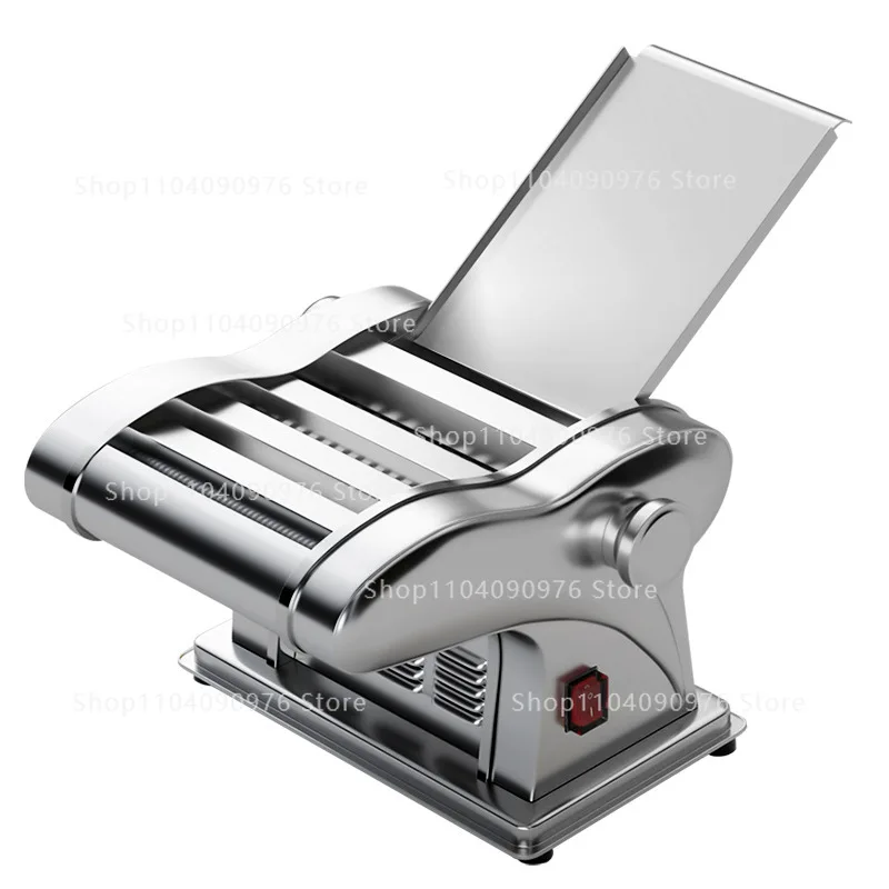 

110V Stainless Steel Electric Pasta Maker - Automatic Noodle Machine Dumpling Dough Roller for Home Compact Durable