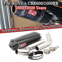 For Honda CBR600RR F5 2003-2020 CBR1000RR 2004-2007 Slip-on Exhaust Link Pipe Muffler Yoshimura Escape Moto DB Killer Catalyst