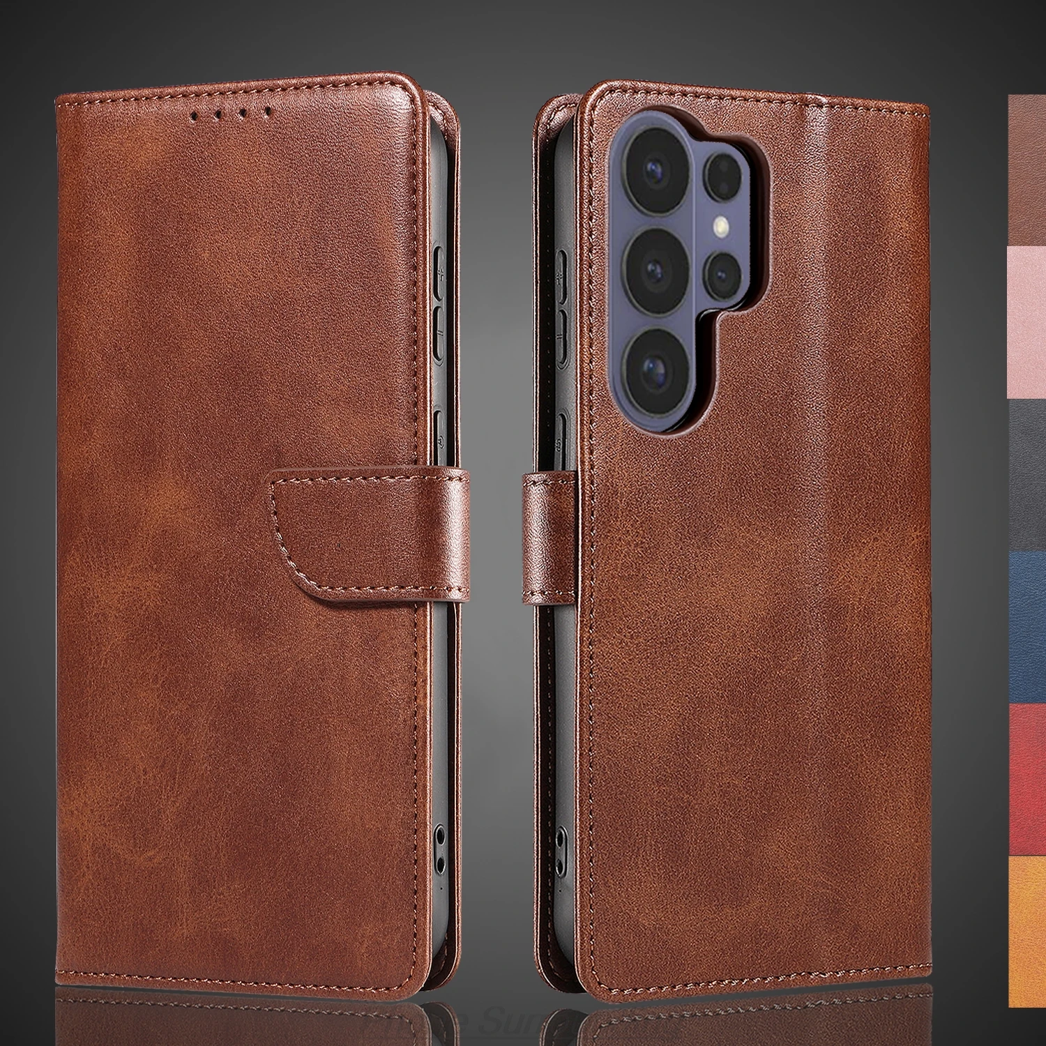 

Wallet Flip Cover Leather Case for Samsung Galaxy S26 Ultra 6.9" Pu Leather Phone Bags protective Holster Capa Fundas Coque