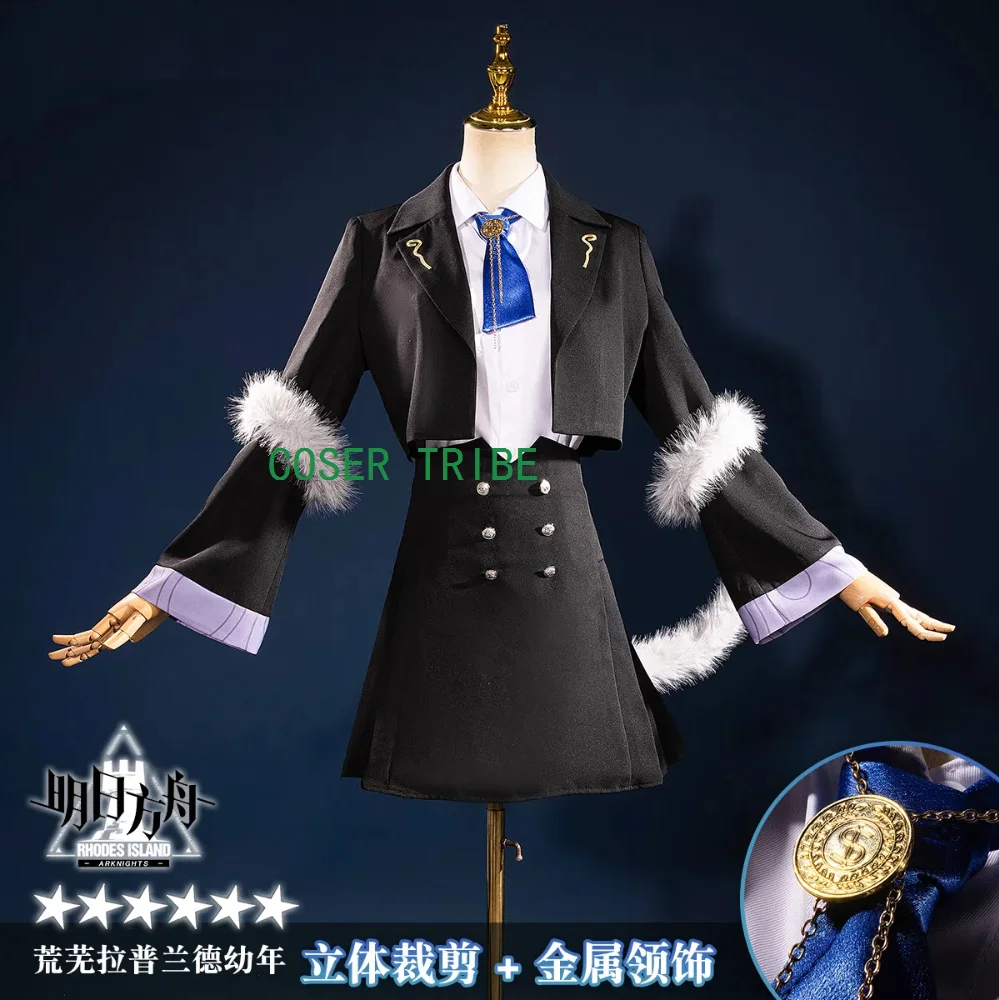 COSER TRIBE Arknights Lappland Infancy Cosplay Costume Cos Game Anime Party Uniform Hallowen Play Role Clothes Clothing