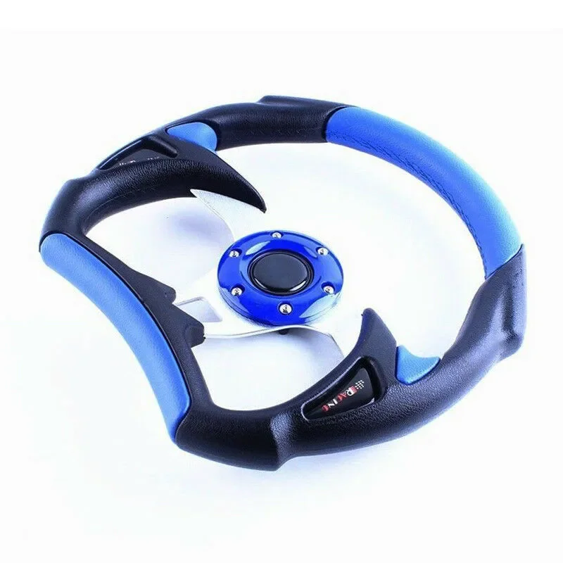 Universal 13 inch Racing Car Steering Wheel Stitching Sport F1 JDM PU Leather blue view 4