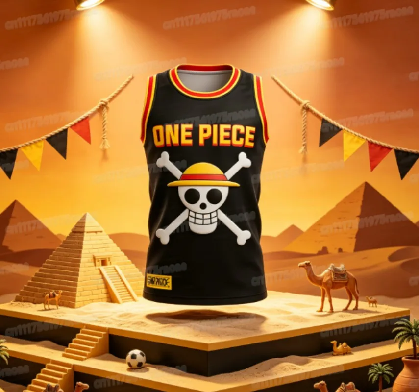 2026 Summer One Piece Retro Cosplay Vest Men's Oversize 3D Print Sleeveless T-shirt FamilyMatching Unisex Tops Tees Sports Shirt