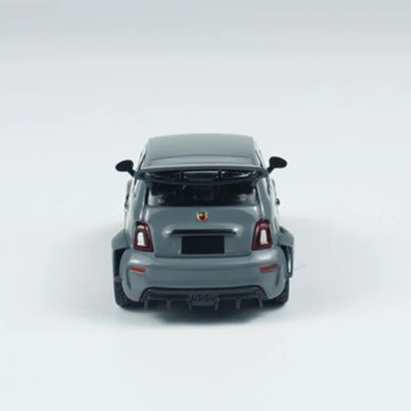 

MINIGT В наличии 1:64 LBWK Abarth 595 LB-WORKS Abas Works Grey 995 Коллекция игрушек, литая под давлением модель автомобиля