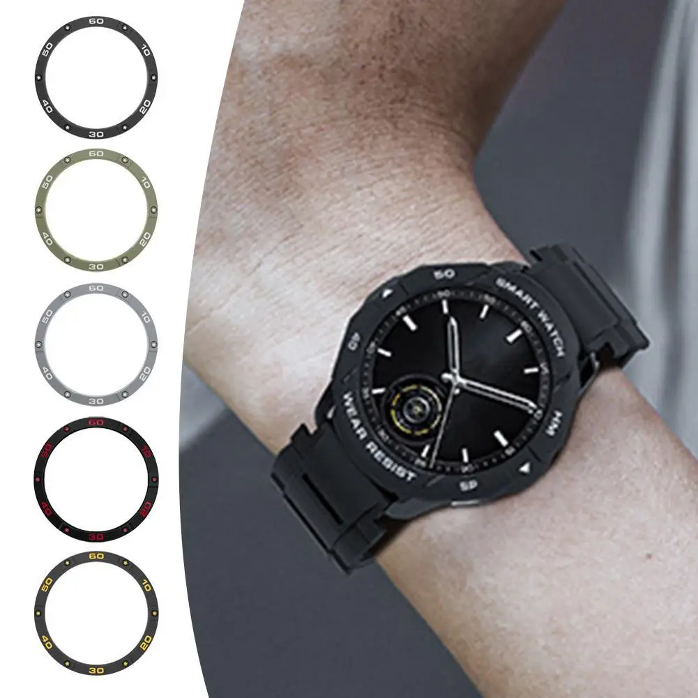 Custodia protettiva per lunetta per orologio per Xiaomi Watch S3 lunetta anticollisione con noctilucente per accessori protettivi per smartwatch