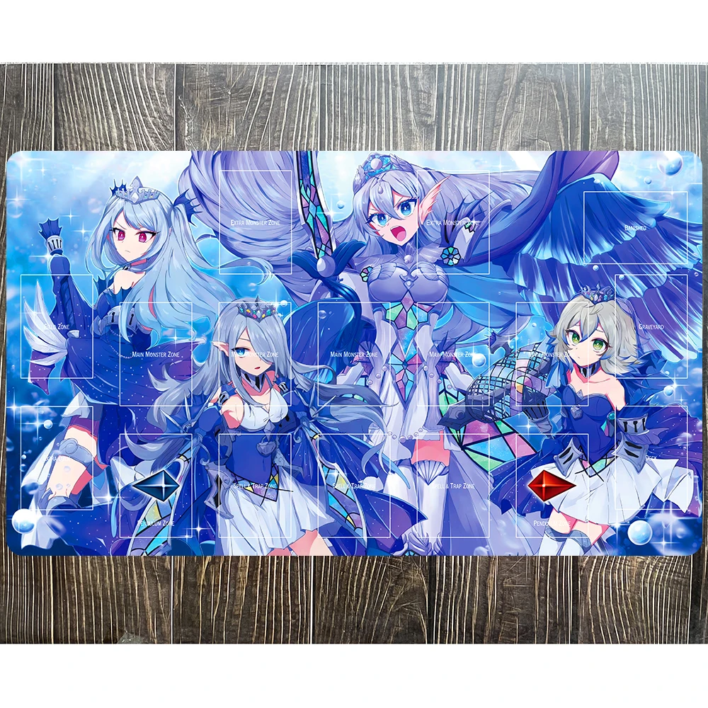 Yu-Gi-Oh Playmat Tearlaments Scheiren Havnis Merrli Rulkallos Game Card Pad YGO Mat KMC TCG Mat-6