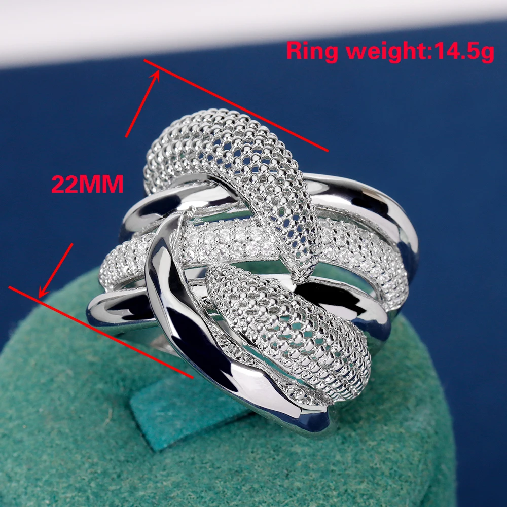 JEWEL 2023 Romantic and Shiny New Stye Hollow Ring High Quality CZ Finger Ring For a Female Wedding Party Gift