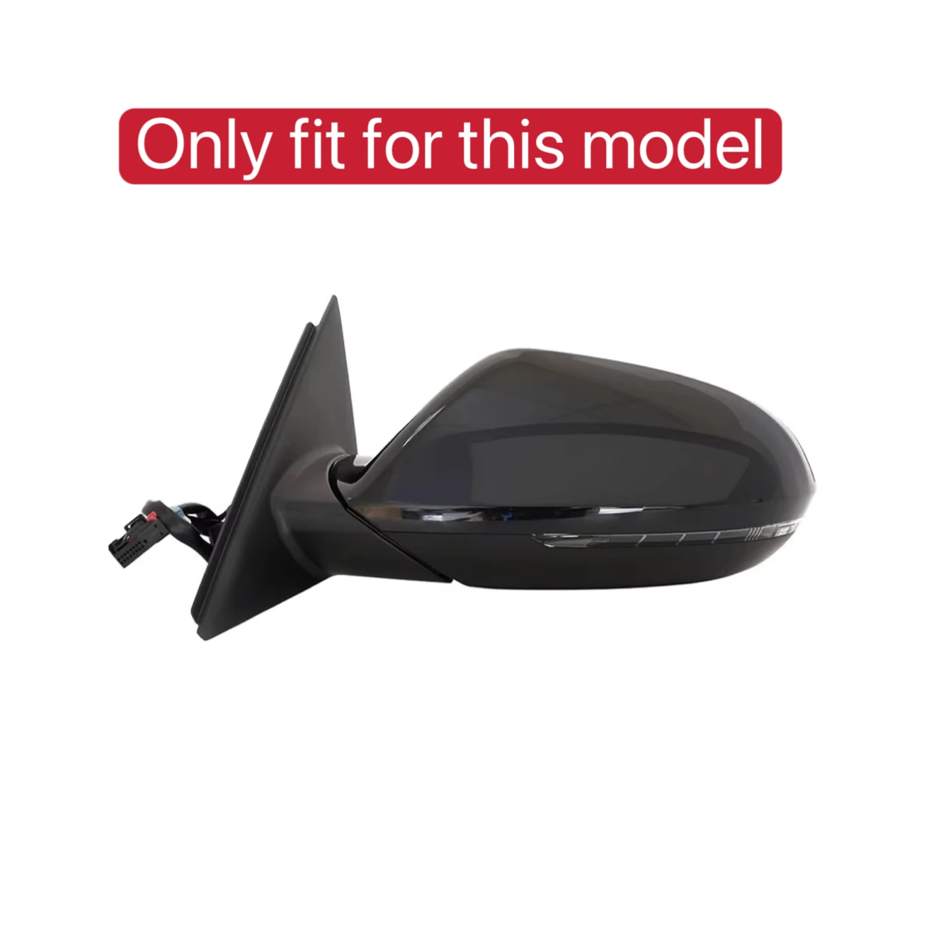 Fit For Audi A6 C7 C7.5 S6 4G RS6 2012-2018 Car Rearview Side Mirror Cover Wing Cap Sticker Rear View Case Trim Carbon Fiber view 3