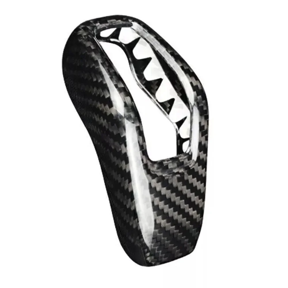 

For Land Rover For Range Rover Gear Shift Knob Cover Trim Carbon Fiber Material for 2018 2021 Models Perfect Fit