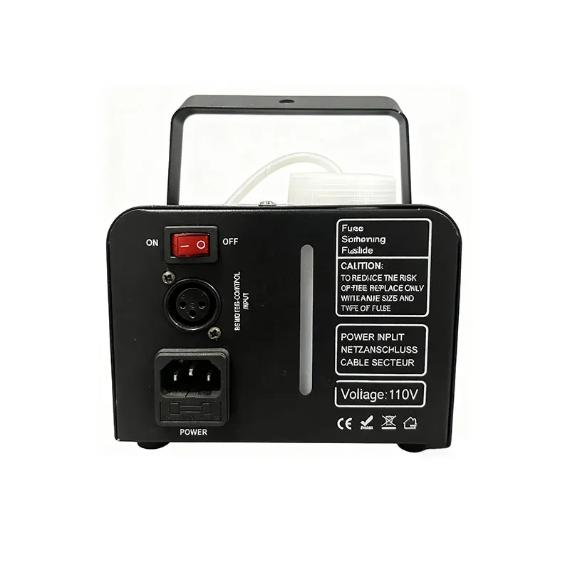 Professional Smoke Machine Mini Iron LED Fog Machine RGB Electric Power Remote 500W Stage For Party Wedding Disco DJ Smog Maker