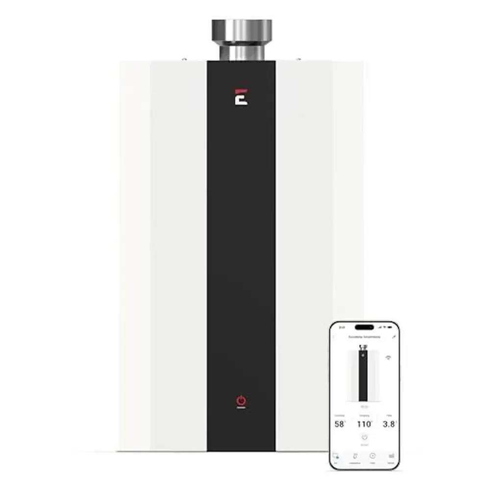 Smart Liquid Propane Tankless Water Heater 4.0 GPM WiFi Enabled Indoor Installation Kit Included