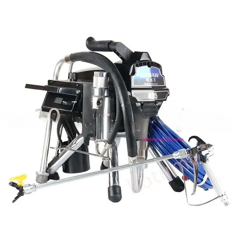 3000W Electric High Pressure Airless Spraying Machine Internal-feed Painting Tool Airless Spray Gun 495/395 3L Large Flow