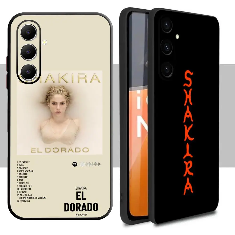 Fashion Hot Shakiraes Phone Case For Samsung Galaxy A16 A56 A36 A26 A06 A55 A54 A15 A35 A25 Soft Black