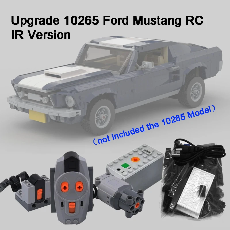 NEW Creative Expert Modified Remote Control Electric 21047 Fords Mustangs Racing Sets RC Building Blocks Toys Fit For MOC 10265