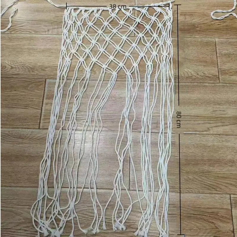 Handgewebter Bikini-Überwurfrock mit Netzfransen am Bund – Festival-Streetwear-Accessoire für Anzüge und Jeans – Detail 7