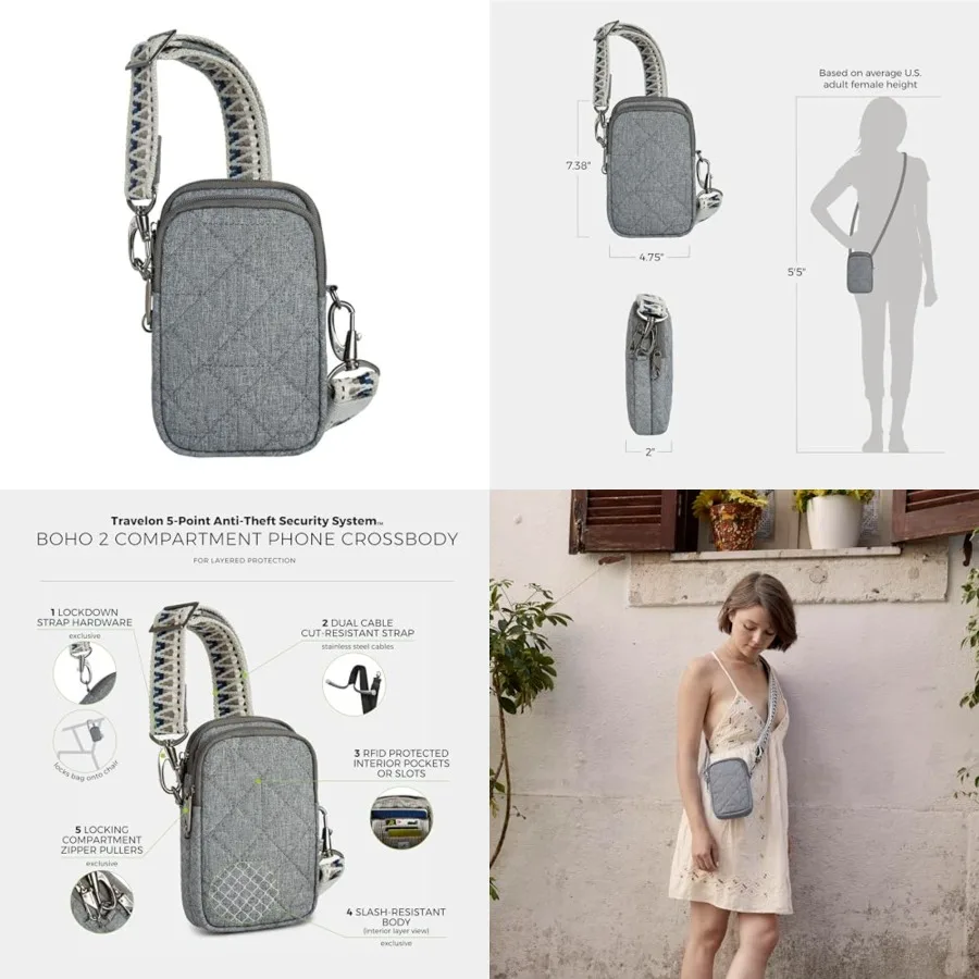 

Anti-Theft Boho 2 Compartment Phone Crossbody