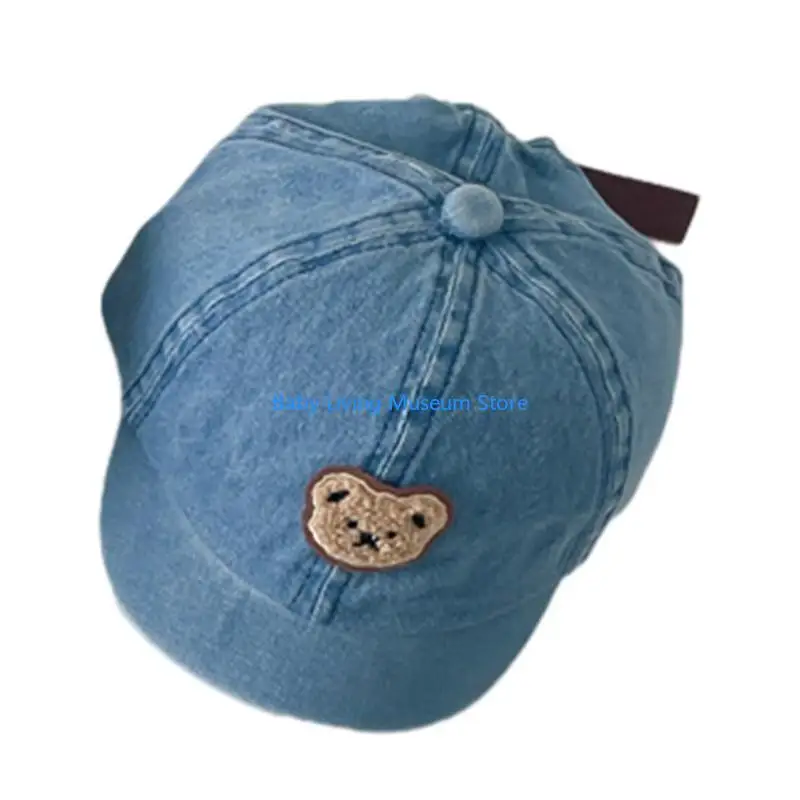 

P31C Duck Tongue Caps for Baby Kids Sun Hat Cartoon Bear Sun Portections Hat