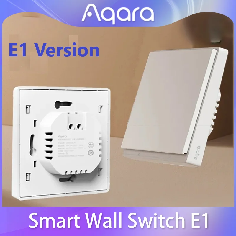 Aqara Smart Wall Switch E1 Version Wireless Switch Zigbee 3.0 With/No Neutral One Key Remote Control For Xiaomi Home Homekt APP