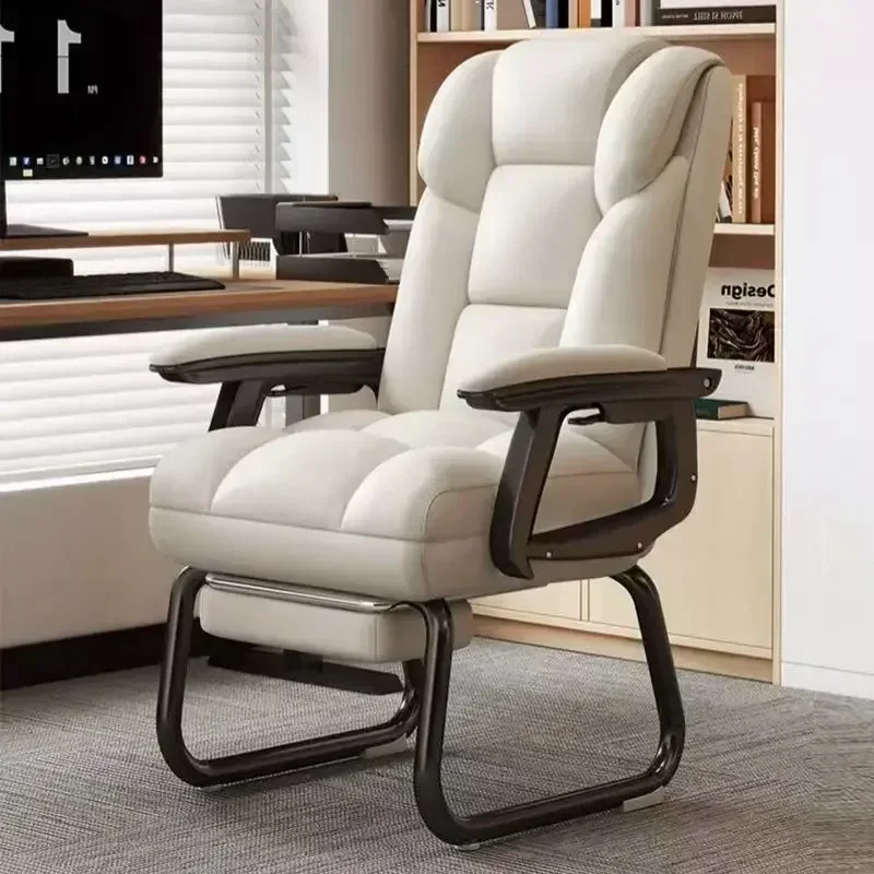 Bow computer home sedentary desk office chair sofa chair leisure chair e-sports  fixed comfortable sedentary