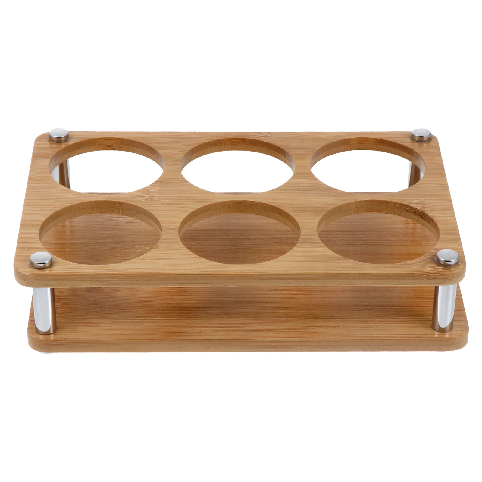 

1Pcs Wood Red Wine Cup Rack Creative Design 6 Holes Coaster Wine Cup Display Organizer for Home Bar 6 Holes Coaster