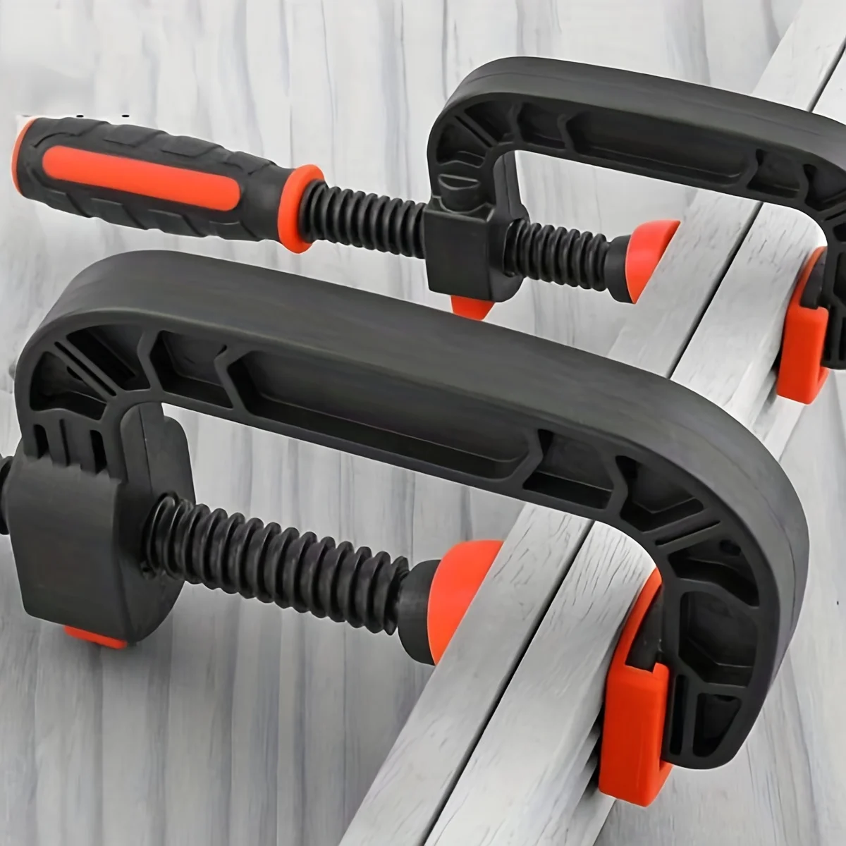 G Type Adjustable Heavy Duty Wood Clip Engineering Plastic Woodworking Carpenter C Clamp Jig Fixture Strong Fast Grip Hand Tools