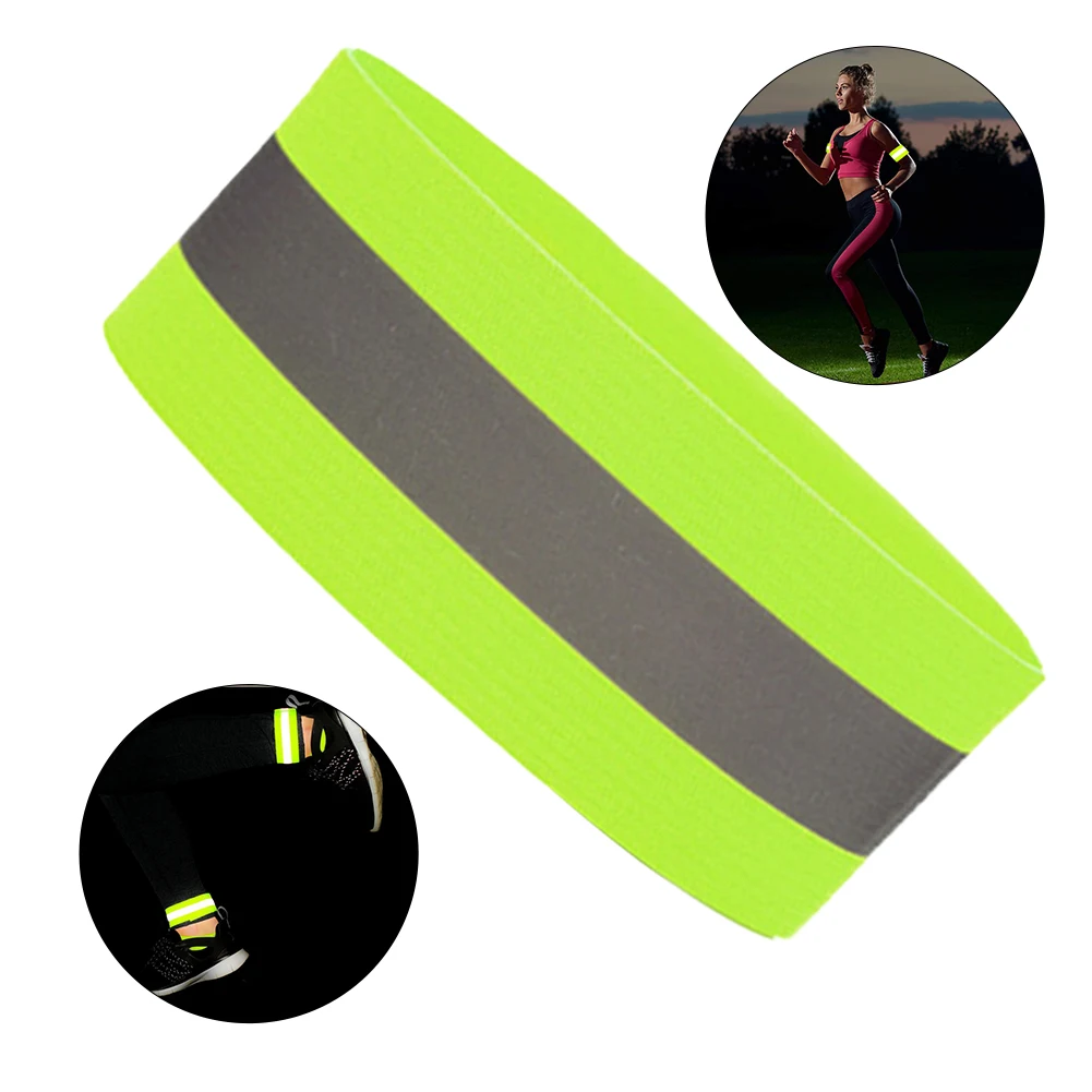 Reflective Tape Straps Adjustable Reflective Bracelet Strap High Visibility Safety Reflector for Night Walking Cycling Running