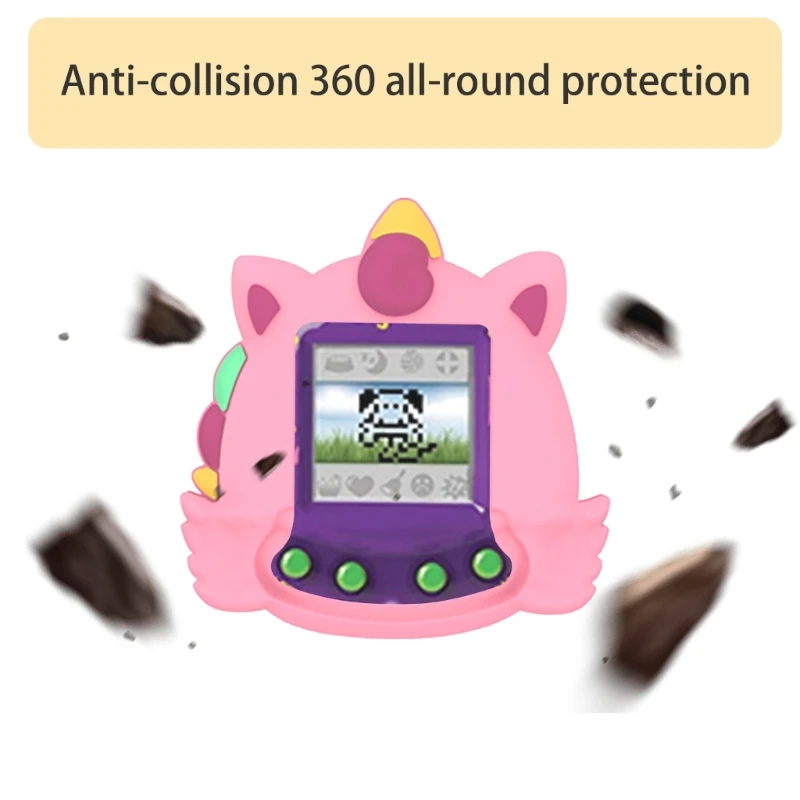 Protective Case Lovely Pattern Designings Game Device Storage Bag Consoles Storage Bag Shock-Resistant for Giga Pets